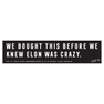 Funny Tesla bumper sticker
